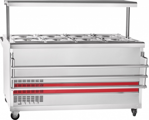 products/Прилавок холодильный ПВВ(Н)-70 ПМ-01-НШ (1500) передвижной, нержавеющая сталь Abat арт.210000000454