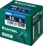 Нержавеющие заклепки Inox, 3.2 х 8 мм, 1000 шт, Kraftool 311705-32-08