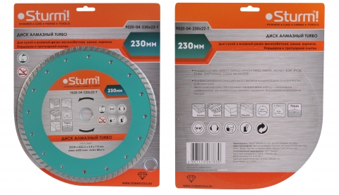 products/Алмазный диск Sturm 9020-04-230x22-T