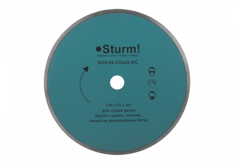 products/Алмазный диск Sturm 9020-04-230x22-WC