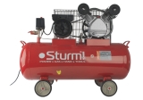 AC931031 Воздушный компрессор Sturm, 2400 Вт, 100 л, 370 л/мин, 8 бар, 1100 об/мин, ремень