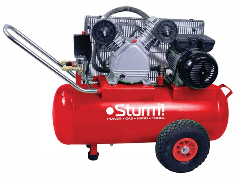 products/AC9323 Воздушный компрессор Sturm, 2400 Вт, 50л, 410л/мин, 8бар, 2850 об/мин, предохр. клапан