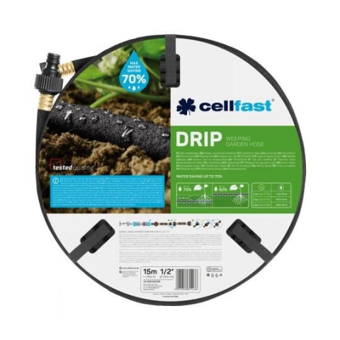 products/Сочащийся шланг Cellfast DRIP 1/2" 15 м, арт. 19-002N