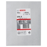 Сверло по бетону Bosch CYL-3 Silver Percussion, 4x75 мм, набор - 10 шт, арт. 2608597713