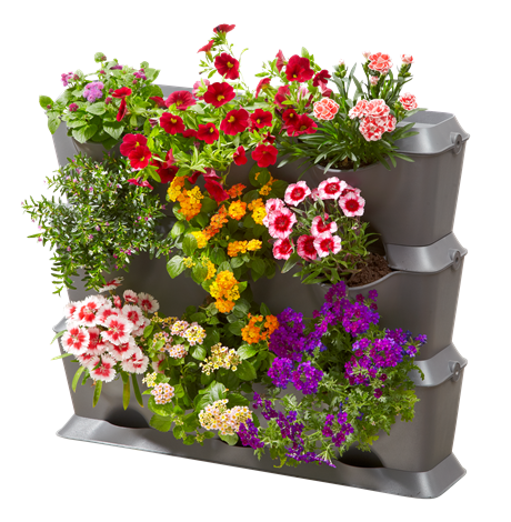 products/Базовый модуль для вертикального садоводства горизонтальный (3 емкости, 3 крышки, 1 поддон, 12 клипс) Gardena (арт. 13150-20.000.00)