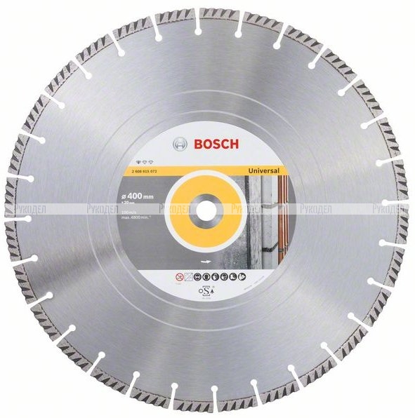 Алмазный диск Standard for Universal (400х20 мм) Bosch 2608615072