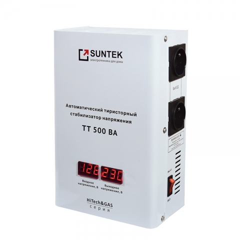 products/Тиристорный стабилизатор SUNTEK ТТ- 500 ВА, 120-280В, 3 года гарантии