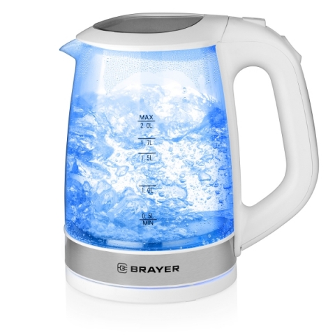 products/Электрический чайник BRAYER BR1040WH, белый 2 л