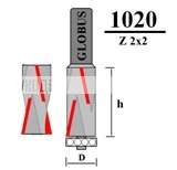 Фреза Globus 1020 z2+2 d16h40 кромочная прямая