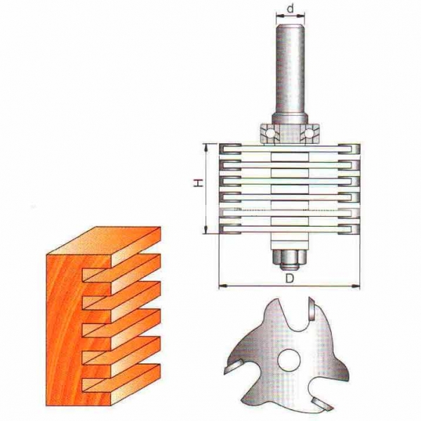 Фреза Globus 2560 (12) кромочная микрошиповая