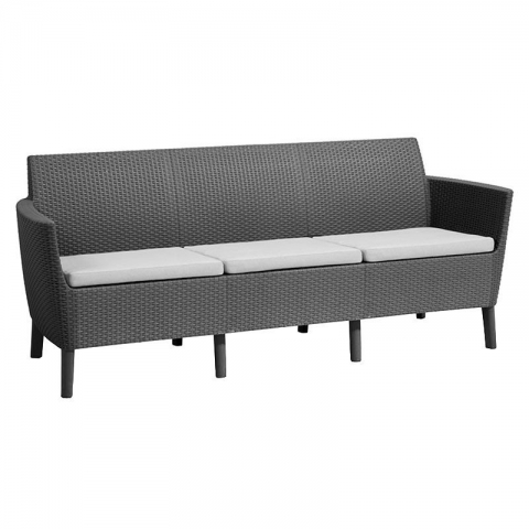 products/Диван Allibert Salemo 3 seater (17209039) графит, 244100