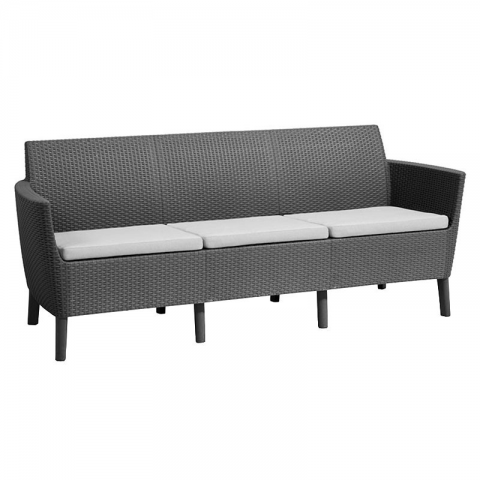 products/Диван KETER Salemo 3 seater sofa (17209039) графит - прохладный серый 244100