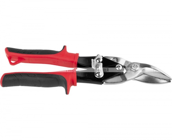 Ножницы JCB по металлу рычажные, хромованадиевая сталь, двухкомпонентная ручка, левые, 250мм JAS002
