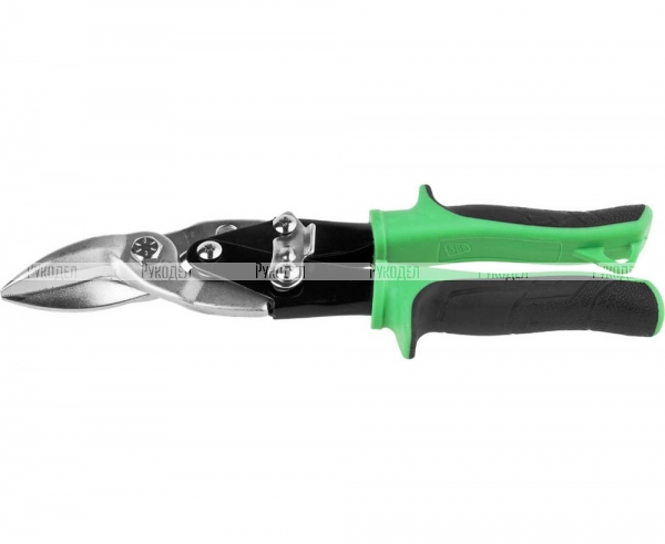 Ножницы JCB по металлу рычажные, хромованадиевая сталь, двухкомпонентная ручка, правые, 250мм JAS003