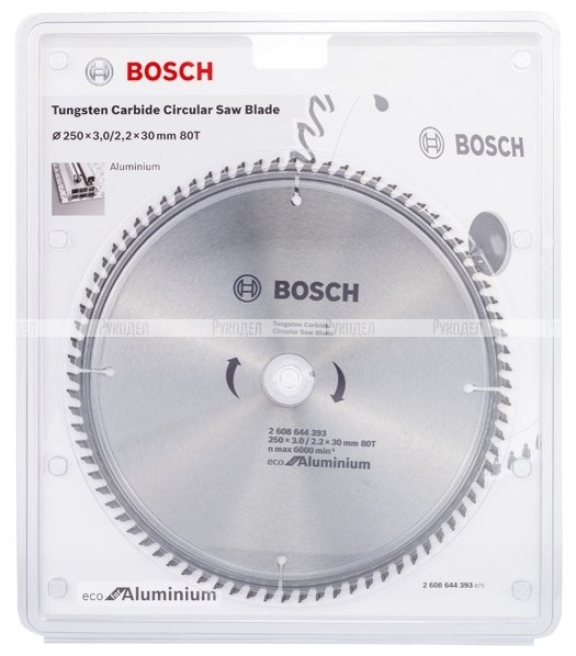 Пильный диск ECO AL (250x30 мм; 80T) Bosch 2608644393