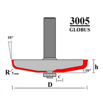 products/Фреза Globus 3005 D73 фигирейная горизонтальная