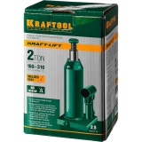 Домкрат гидравлический бутылочный "Kraft-Lift", сварной, 2т, 160-310мм, KRAFTOOL 43462-2_z01