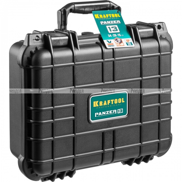 Ящик ударопрочный PANZER пластиковый, степень защиты IP55, 13, KRAFTOOL 38251-13