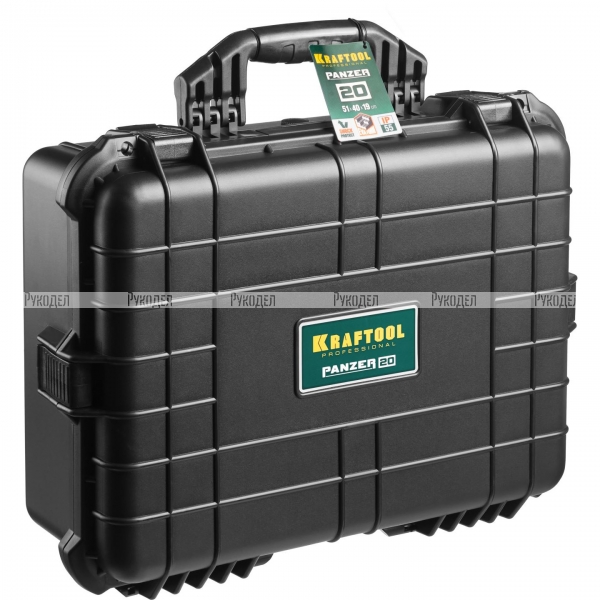 Ящик ударопрочный PANZER пластиковый, степень защиты IP55, 20, KRAFTOOL 38251-20