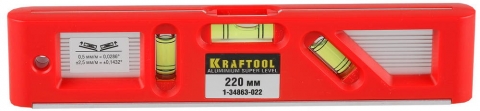 products/Kraftool Director 220 мм, магнитный компактный уровень 1-34863-022
