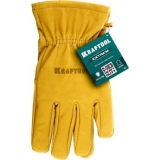 KRAFTOOL EXTREM от механических воздействий, XL, кожаные перчатки (1136-XL)
