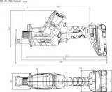 Аккумуляторная ножовка Metabo SSE 18 LTX BL Compact,602366850