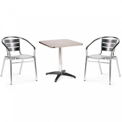 products/Комплект мебели для летнего кафе Afina LFT-3059/T3125-60x60 Silver (2+1), арт. LFT-3059/T3125-60x60 Silver 2Pcs