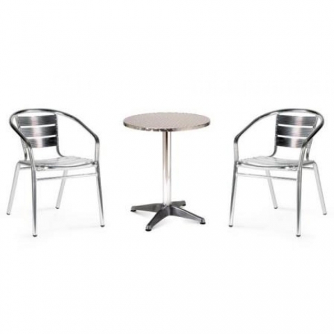 products/Комплект мебели для летнего кафе Afina LFT-3059/T3127-D60 Silver (2+1), арт. LFT-3059/T3127-D60 Silver 2Pcs