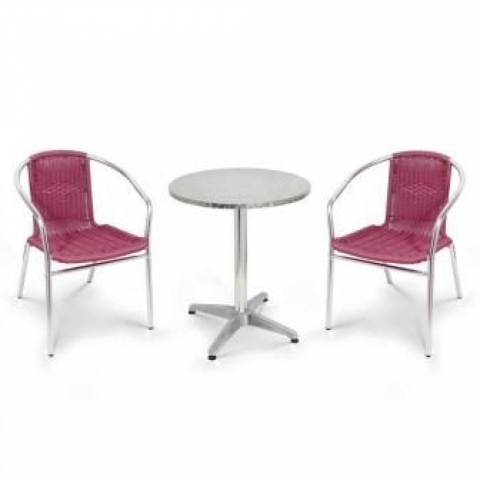 products/Комплект мебели для летнего кафе Afina LFT-3099F/T3127-D60 Bordo (2+1), арт. LFT-3099F/T3127-D60 Bordo 2Pcs