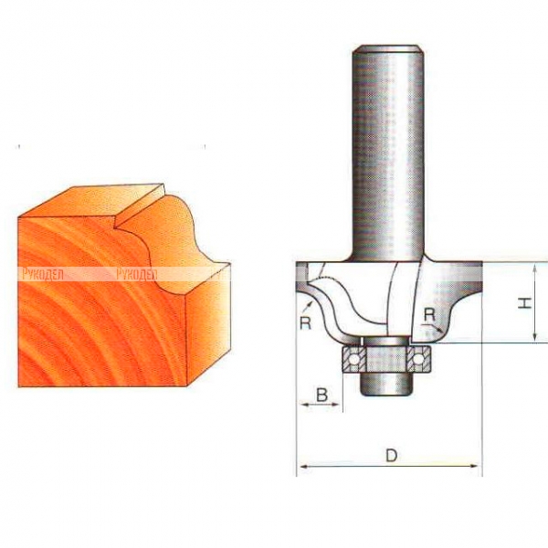 Фреза Globus 2004 R4 кромочная калевочная