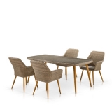Комплект плетеной мебели T360B/Y360B-W65 Light Brown 4Pcs