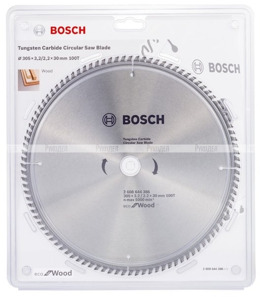 Пильный диск ECO WOOD (305x30 мм; 100T) Bosch 2608644386