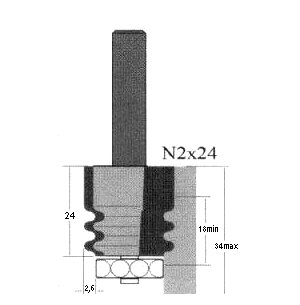 products/Фреза Globus 2600 №2 кромочная фигурная