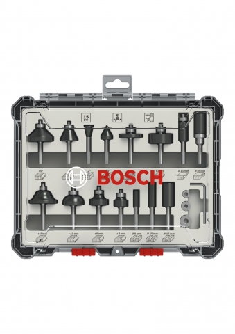 products/Набор фрез смешанный Bosch 6мм. 15шт. (арт. 2607017471)