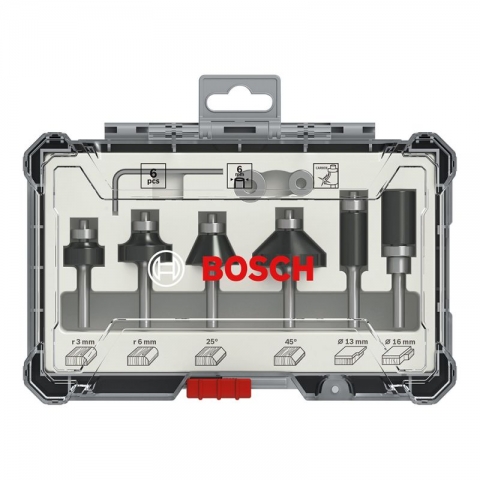 products/Набор кромочных фрез Bosch 6мм. 6шт. (арт. 2607017468)
