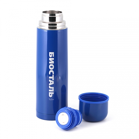 products/NB-1000 С-B Термос "Биосталь" с узкой горловиной, цв.синий, 1,0.Следопыт
