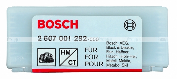 Набор расходников (10 ножей для рубанка) 82мм прямой Bosch 2607001292