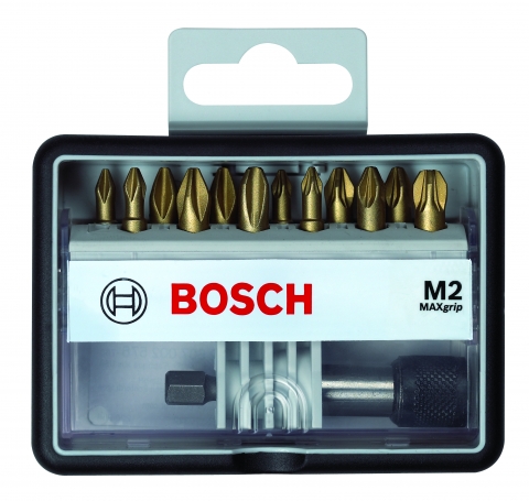 products/Набор бит (12 шт; Max Grip) Robust Line M2 TIN Bosch 2607002578