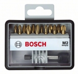 Набор бит (12 шт; Max Grip) Robust Line M2 TIN Bosch 2607002578