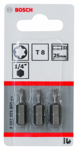 products/3 БИТ 25ММ TORX T8 XH 2607001601