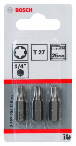 products/3 БИТ 25ММ TORX T27 XH 2607001619