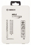 Набор сверл по металлу Robust Line 19 шт. (1-10 мм; HSS-G) Bosch арт.2607018726