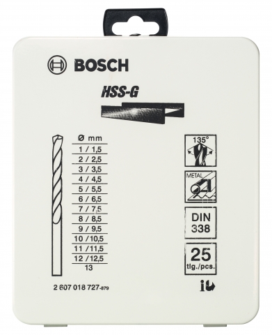 products/Сверло по металлу 25 шт. (1-13 мм; HSS-G) BOSCH 2.607.018.727