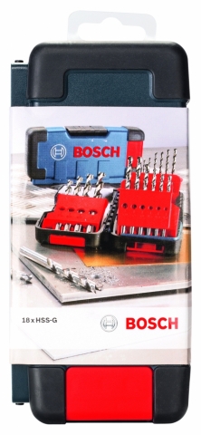 products/Набор из 18 сверл по металлу HSS-G 1-10 мм TOUGH BOX Bosch 2607019578