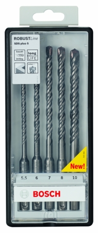 products/Набор буров Robust Line 5 шт. (100х160 мм; SDS+; S4L) Bosch 2607019929