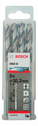 products/Сверло HSS-G Standardline (5 шт; 10.2х133 мм; HSS) по металлу Bosch 2608585523