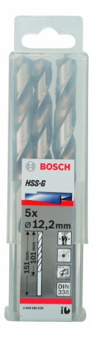 products/5 Bosch HSS-G СВЕРЛ 12.2ММ 2608585539