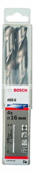 4 HSS-G СВЕРЛА Bosch 16ММ 2608585595