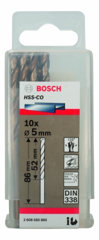 products/Сверло HSS-CO STANDARD (5х86 мм; 10 шт.) по металлу Bosch 2608585885