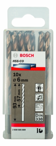 products/Сверло HSS-CO STANDARD (6х93 мм; 10 шт.) по металлу Bosch 2608585889